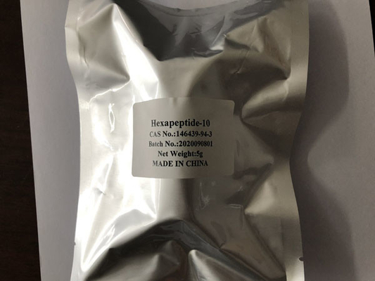 White Fluffy Powder Hexapeptide-10 CAS 146439-94-3 Cosmetic Raw Materials